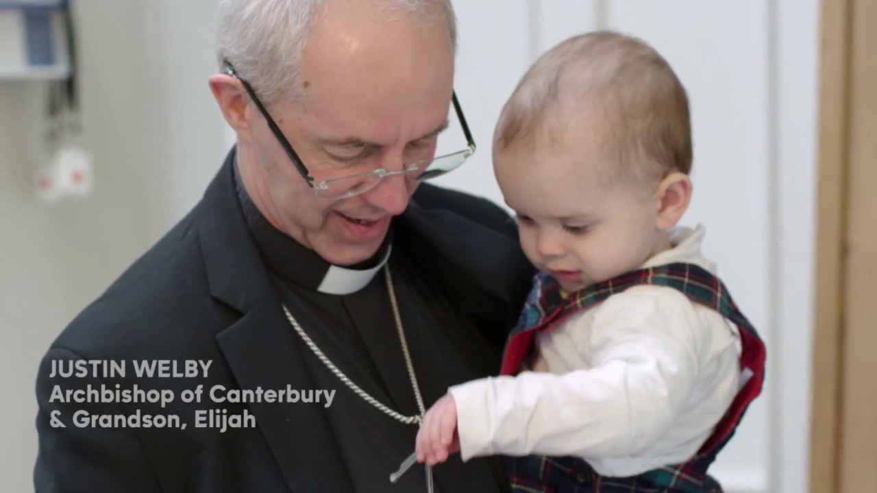 Archbishop Justin Welby, his grandson Elijah & Brian Heasley, 24-7 Prayer International