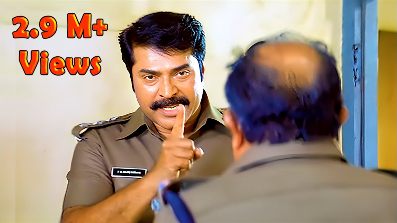 നിന്റെ കീഴാപ്പീസറാന്നോടാ ഐ ജി 🔥🔥 | Mammootty Mass Scene - Roudram