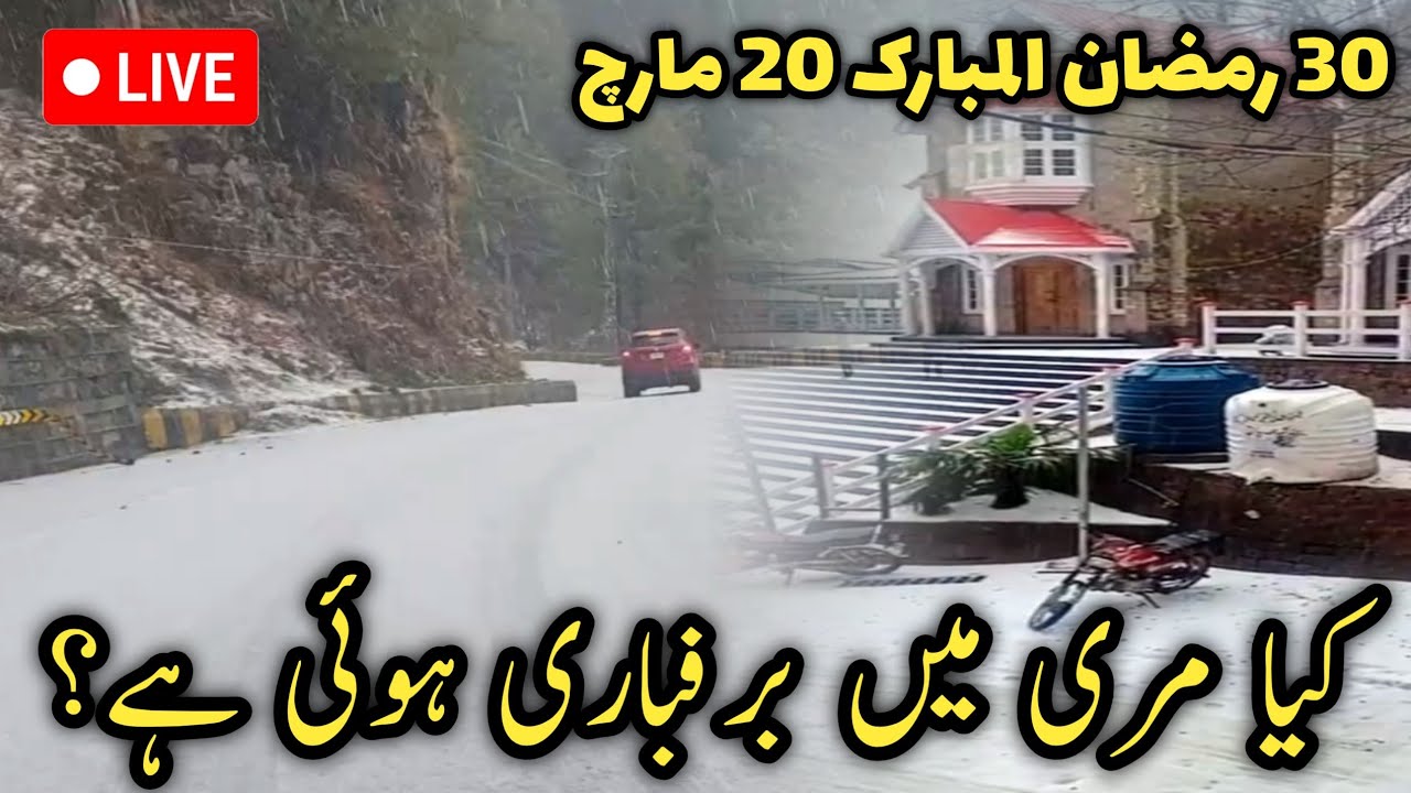 Murree live today | murree mall road latest updates | murree ka mosam | murree weather today | مری