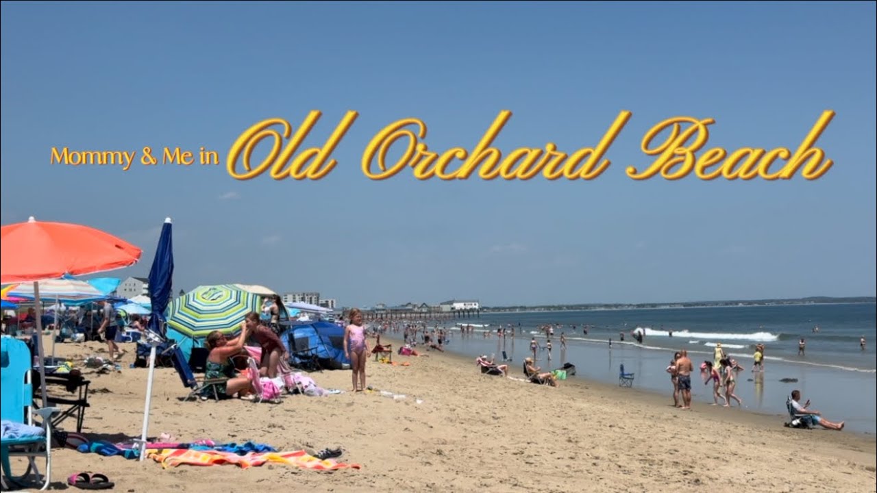 GIRL'S NIGHT in OLD ORCHARD BEACH, MAINE | Mini Vlog, Beach, Dinner Out & Mom Time! 🐚✨🤍