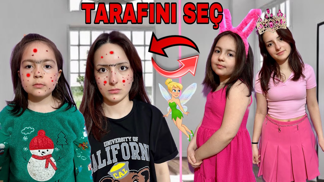 ZEYNEP VE HİRANUR GÜZEL VS ÇİRKİN TARAFINI SEÇ !!