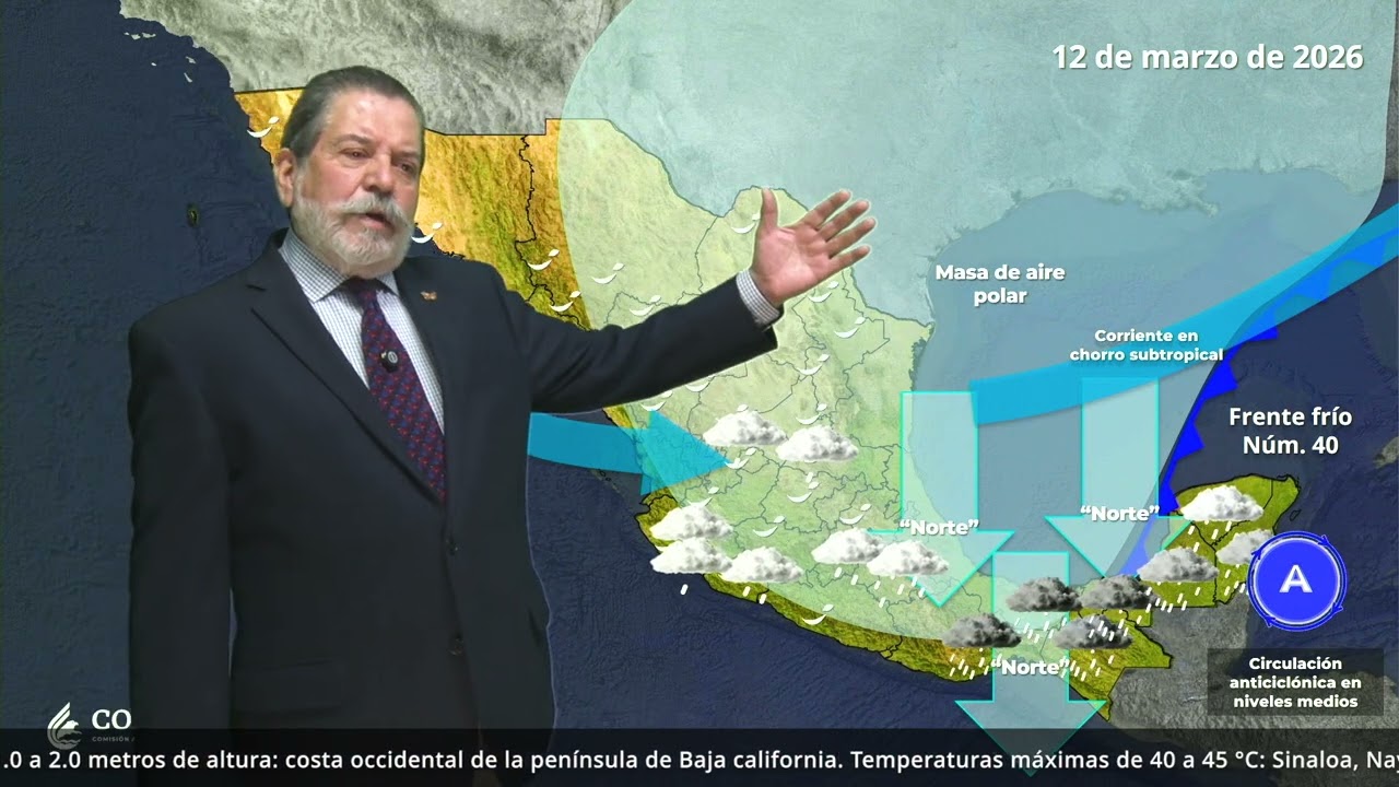 11 de marzo de 2026 Pronóstico del tiempo. Vespertino.