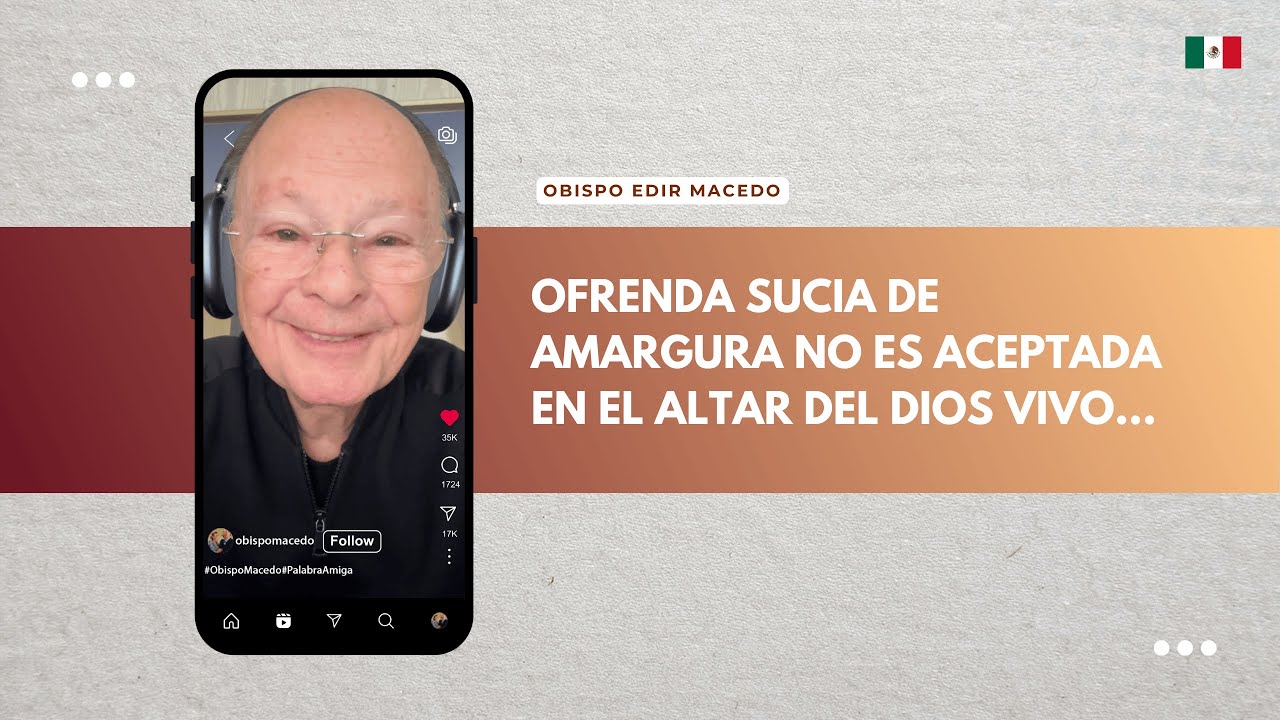 OFRENDA SUCIA DE AMARGURA NO ES ACEPTADA EN EL ALTAR DEL DIOS VIVO…