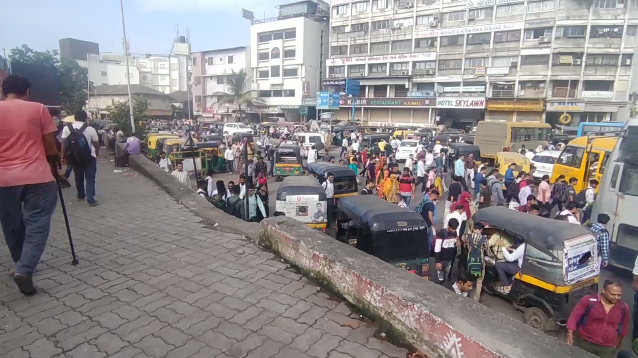 Live accident |Huge traffic|Surat city|Diamond city