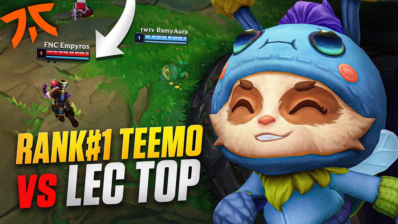 TEEMO LEVEL 1 CHEESE VS FNATIC TOPLANER