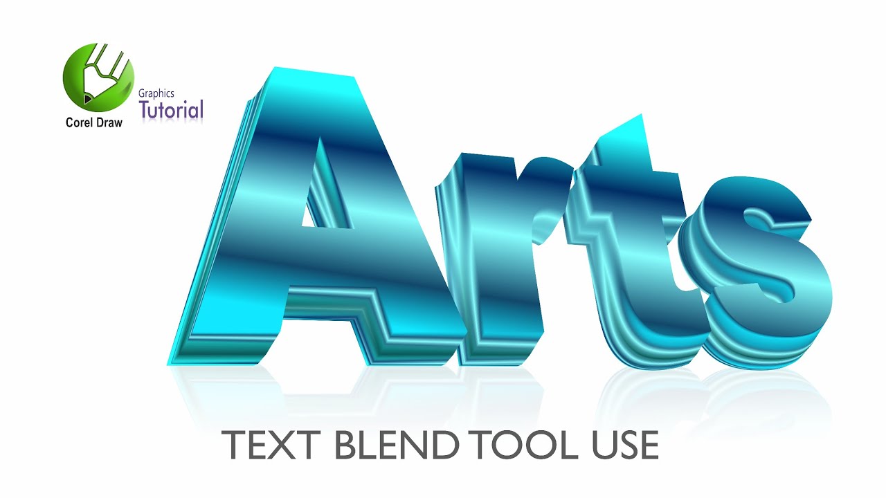 Haw to use Text Blend Tool in CorelDraw