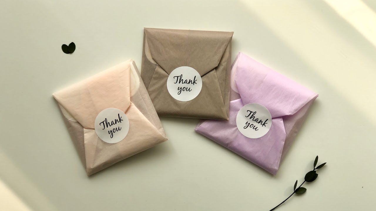 (ENG)습자지로 선물포장하기-Simple Tissue paper wrapping ideas / Gift Wrapping #64