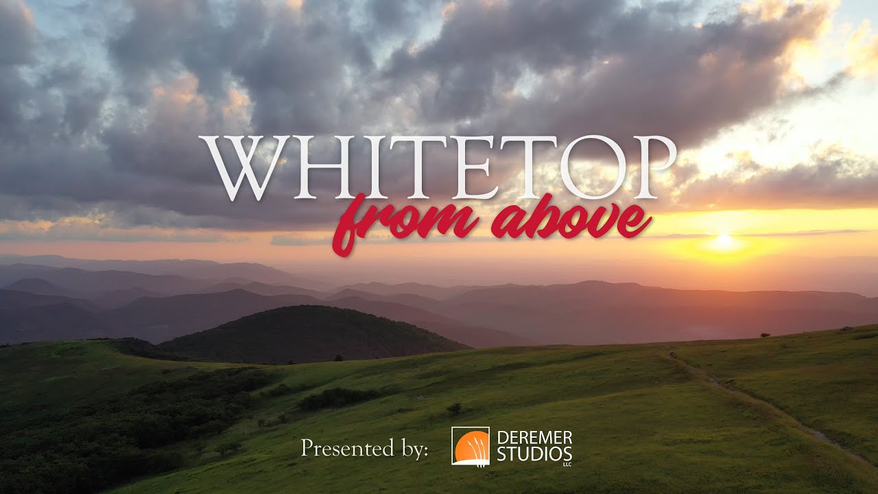Whitetop Mountain, VA From Above - 4K