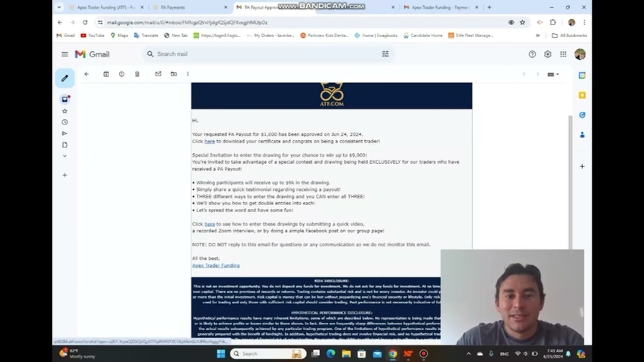 PASSO A PASSO PARA SAQUE NA APEX TRADER FUNDING!!