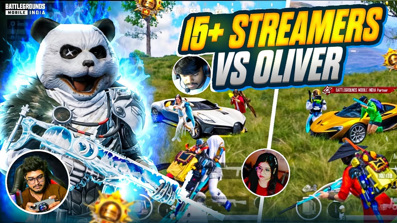 Oliver Is Sus‼️{15+ Streamers claimed🔥} 1v4 Against pro conqueror streamers in Hard lobby 🥵| BGMI