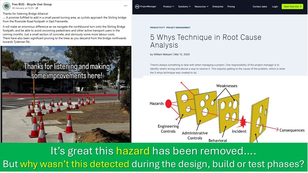 Why didn't Main Roads detect this hazard during the design, build or test phases of the project?