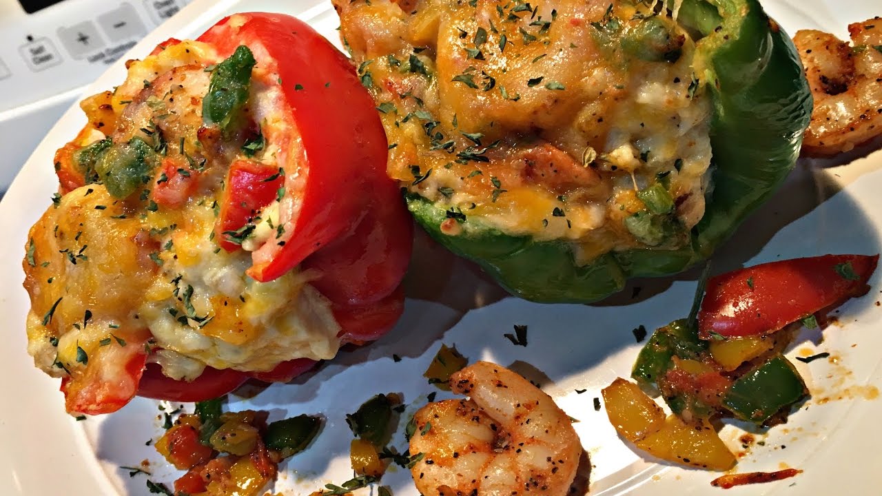 Shrimp Stuffed Bell Peppers !