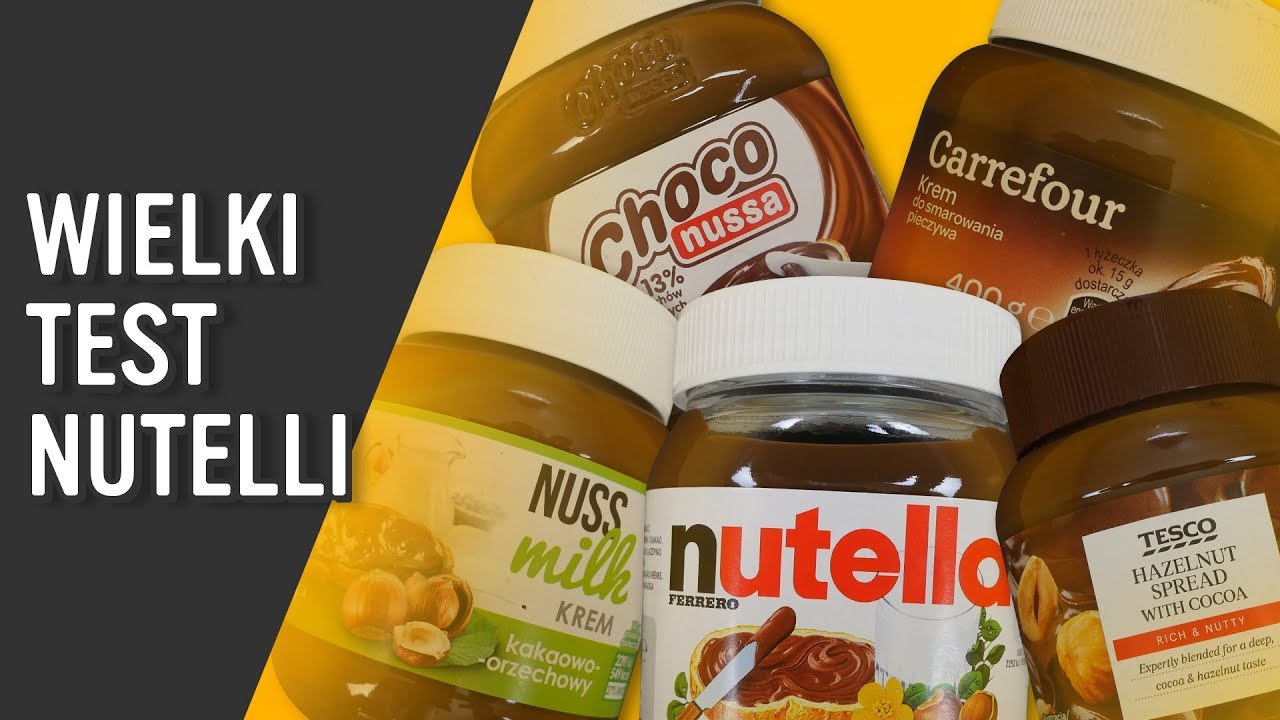 🏆 WIELKI TEST NUTELLI  - Tesco, Lidl, Carrefour, Biedronka, oryginalna Nutella