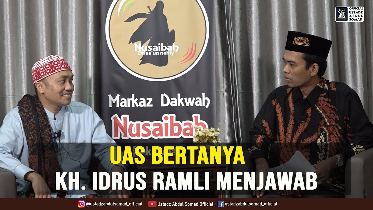 UAS BERTANYA, KH. IDRUS RAMLI MENJAWAB | Ustadz Abdul Somad, Lc., MA., Ph.D