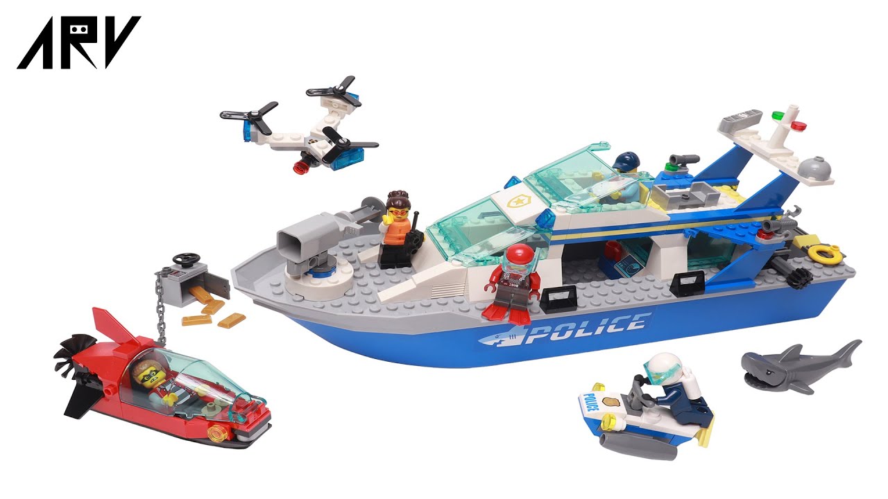 LEGO 樂高 60277 城市系列 警用巡邏艇 快速組裝&nbsp; | LEGO 60277&nbsp; Police Patrol Boat Speed Build