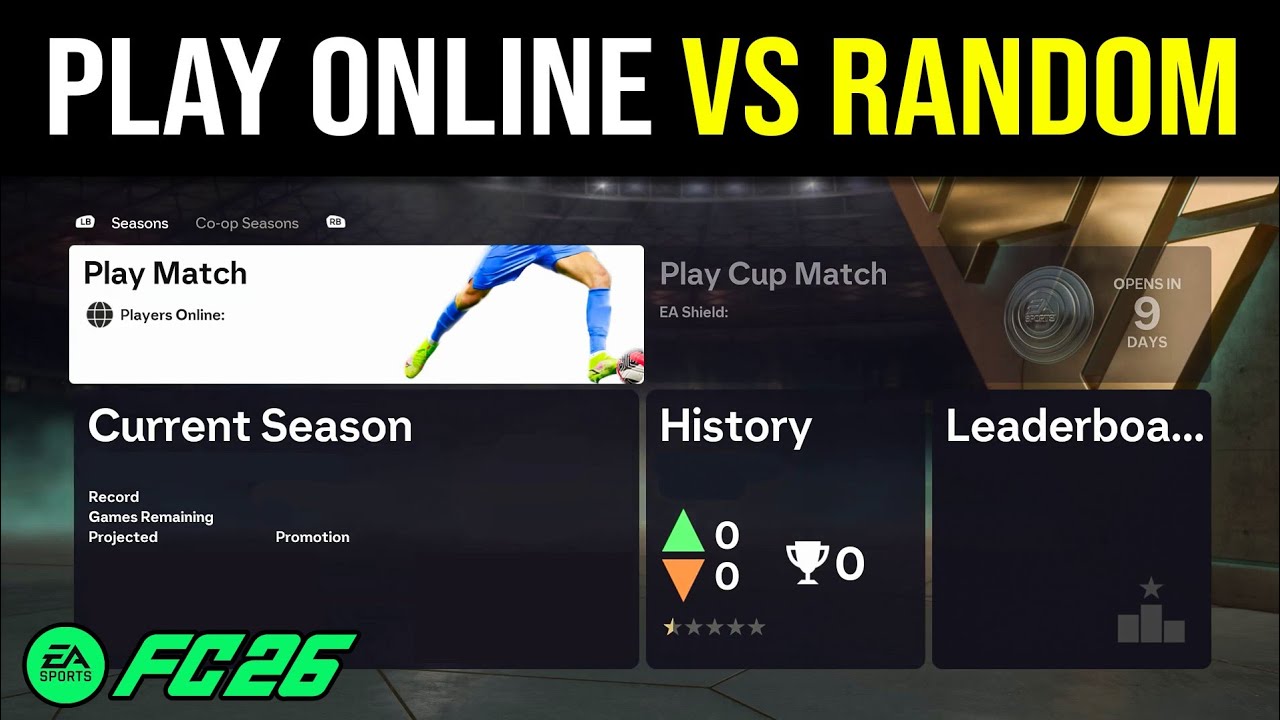 EA FC 26: Jak grać online przeciwko losowym graczom (2 metody)