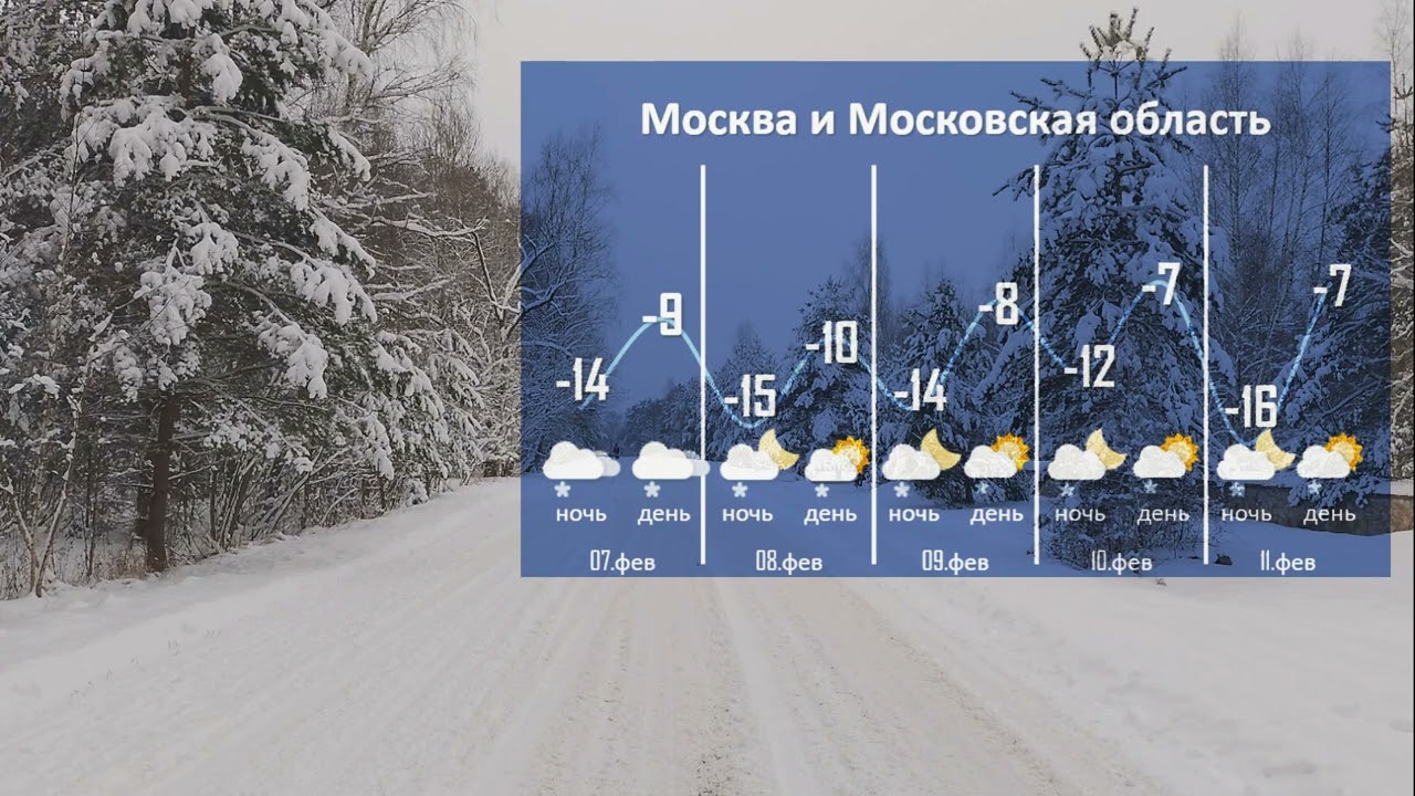 Прогноз погоды на выходные 7-8 февраля 2026 г