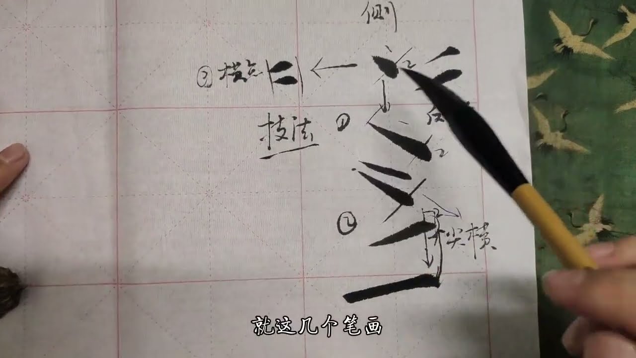 欧楷初学者请留步，在侧点的基础上，简单变化轻松得到几个笔画