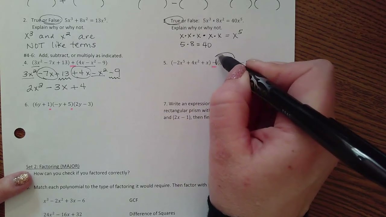 Unit 6A set 1 test review
