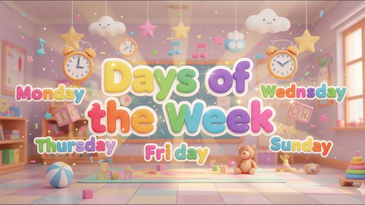 Learn the Days of the Week | Educational Song for Toddlers & Preschoolers