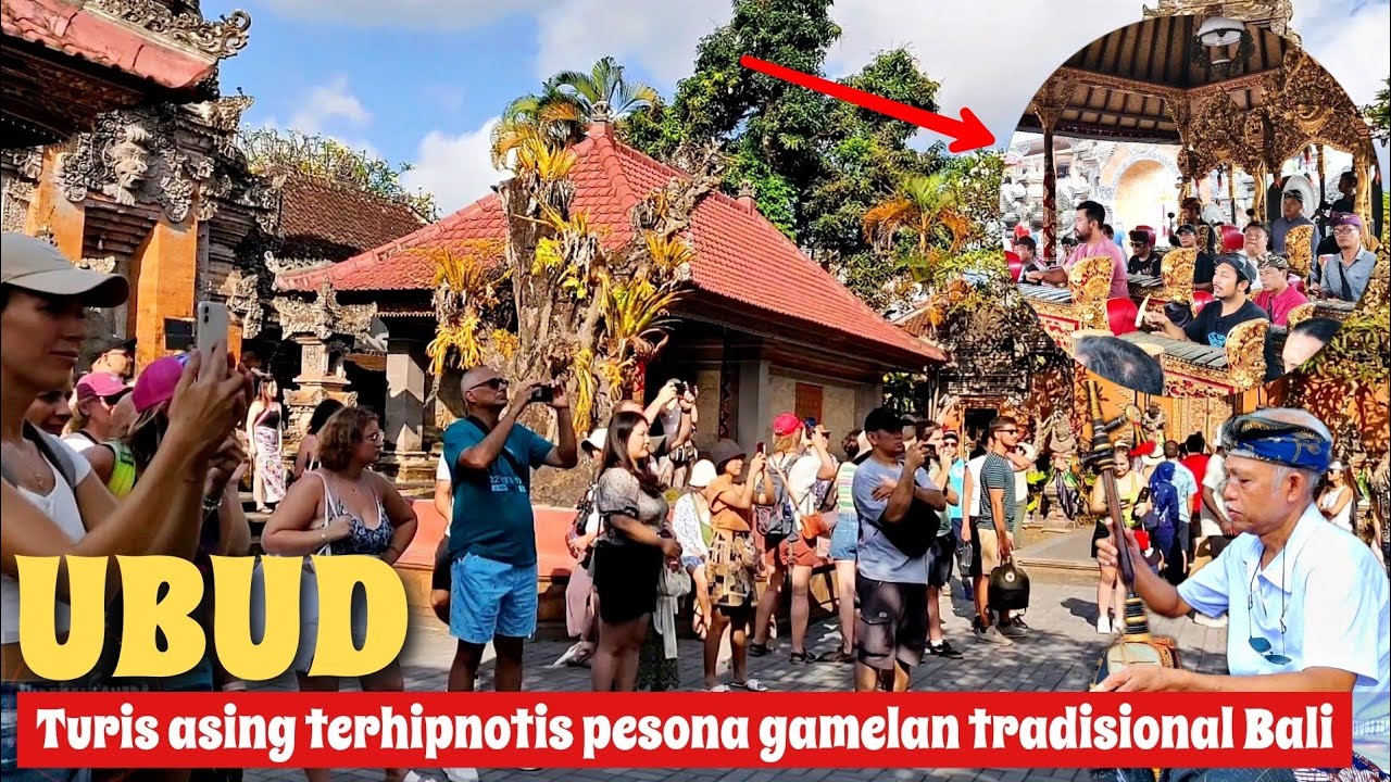 Budaya Ubud Bali Dilawan‼️Orkestra Gamelan Nuansa Kerajaan Bikin Heran Semua Wisatawan‼️Nah Loh ⁉️