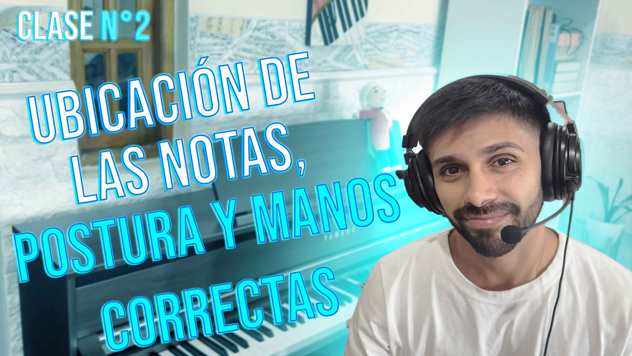 Ubicación de las notas, Postura y Posición de las manos en el Piano 🎹