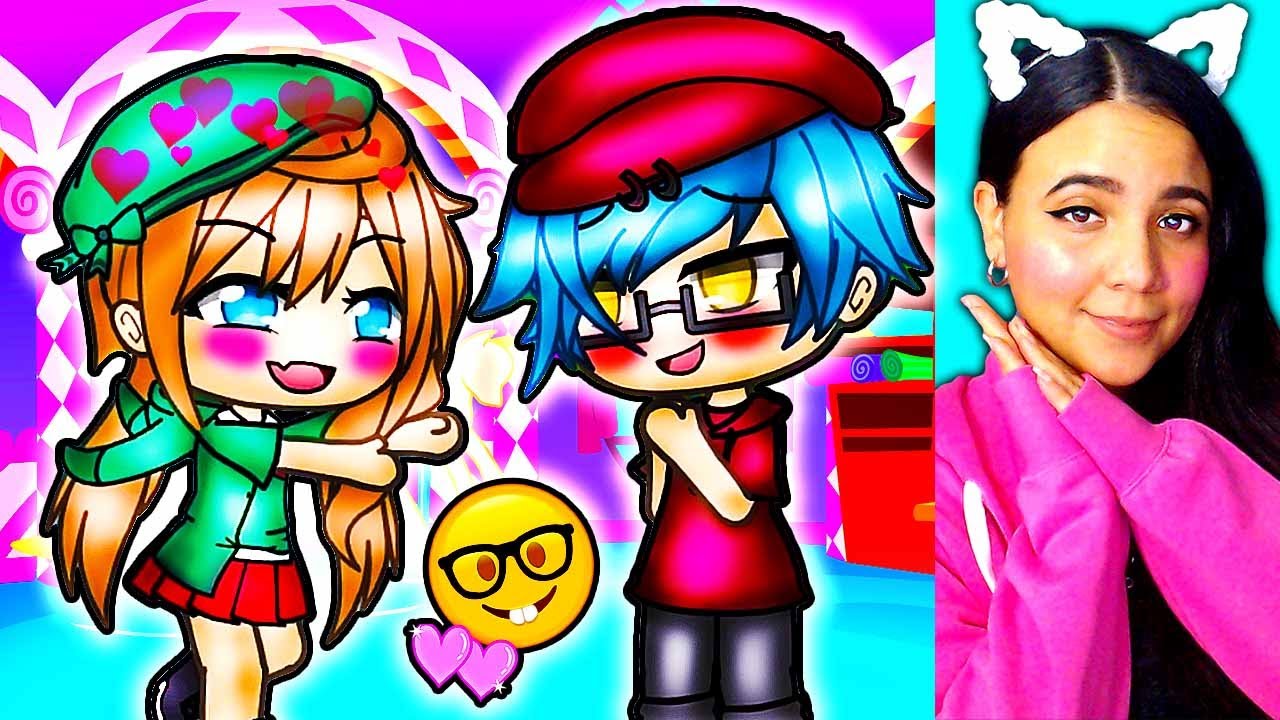 The Hot Nerd Behind The Glasses 🤓💕 Gacha Life Mini Movie Love Story Reaction