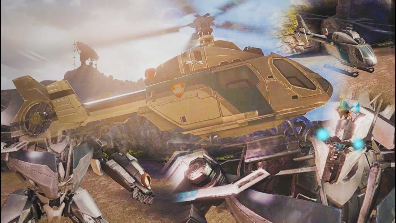 Autobot Helicopter Transformers Dark of the Moon Game Upclose