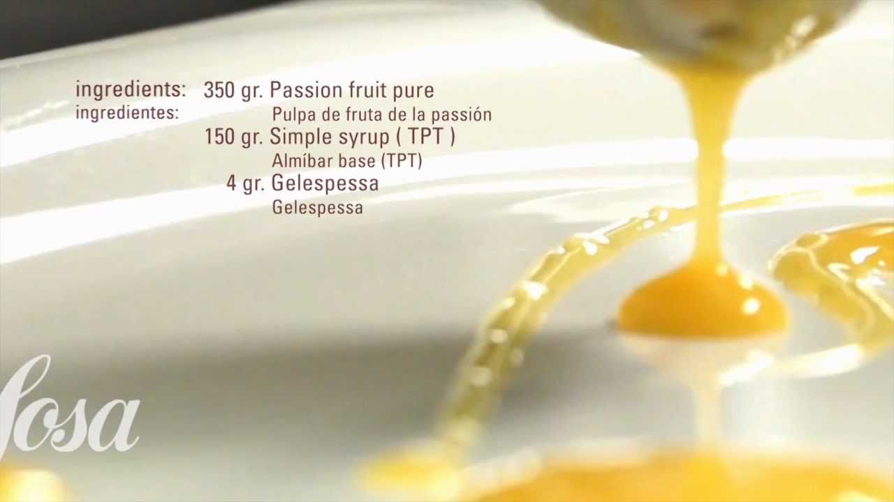 Passion Fruit Sauce &middot; Gelespessa &middot; Texturizers