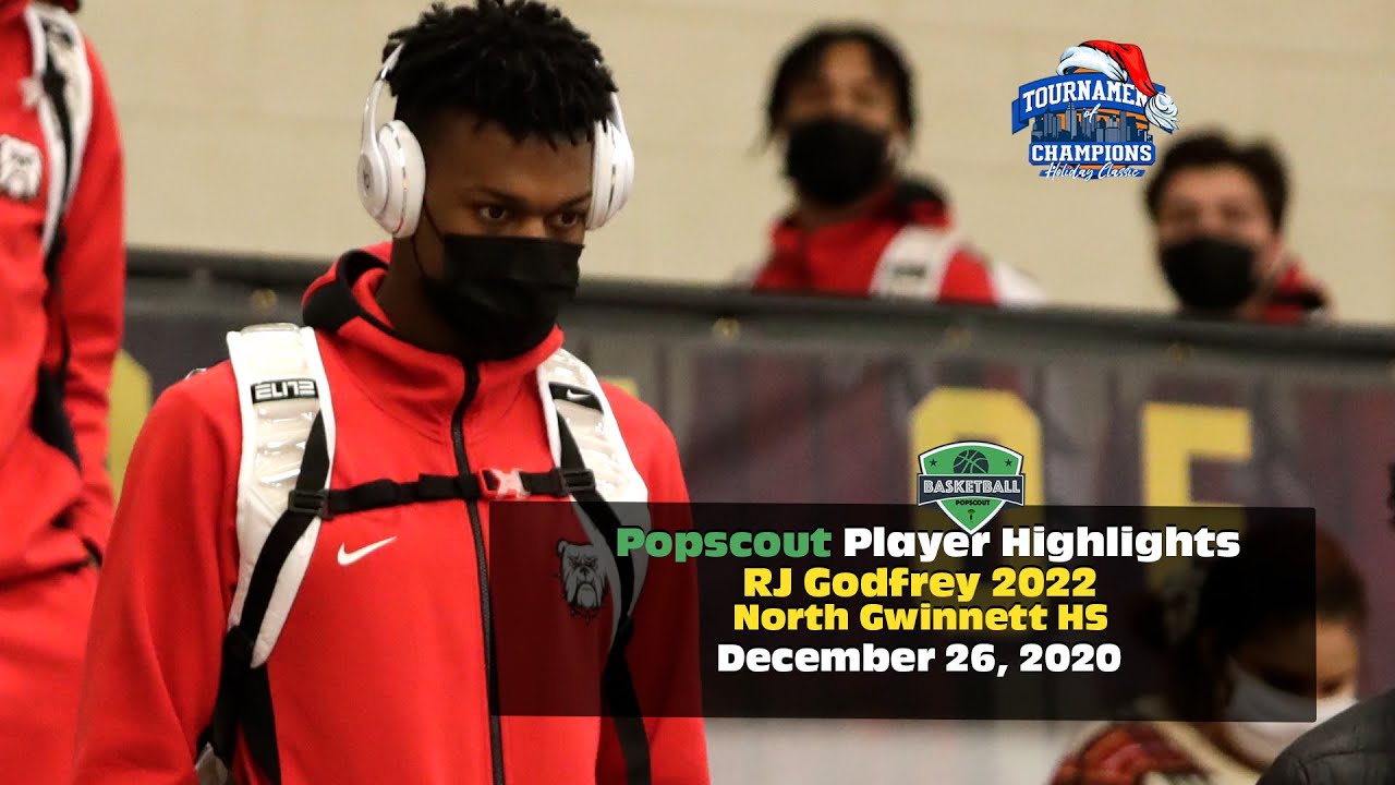 2022 RJ Godfrey 6'6 SF North Gwinnett High - Highlights from the 2020 Tournament of Champions HC.
