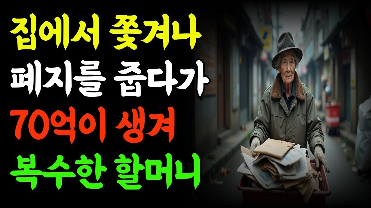 집에서 쫓겨난 할머니, 뜻밖의 70억을 손에 쥐다   노후사연   삶의지혜   사연라디오   오디오북