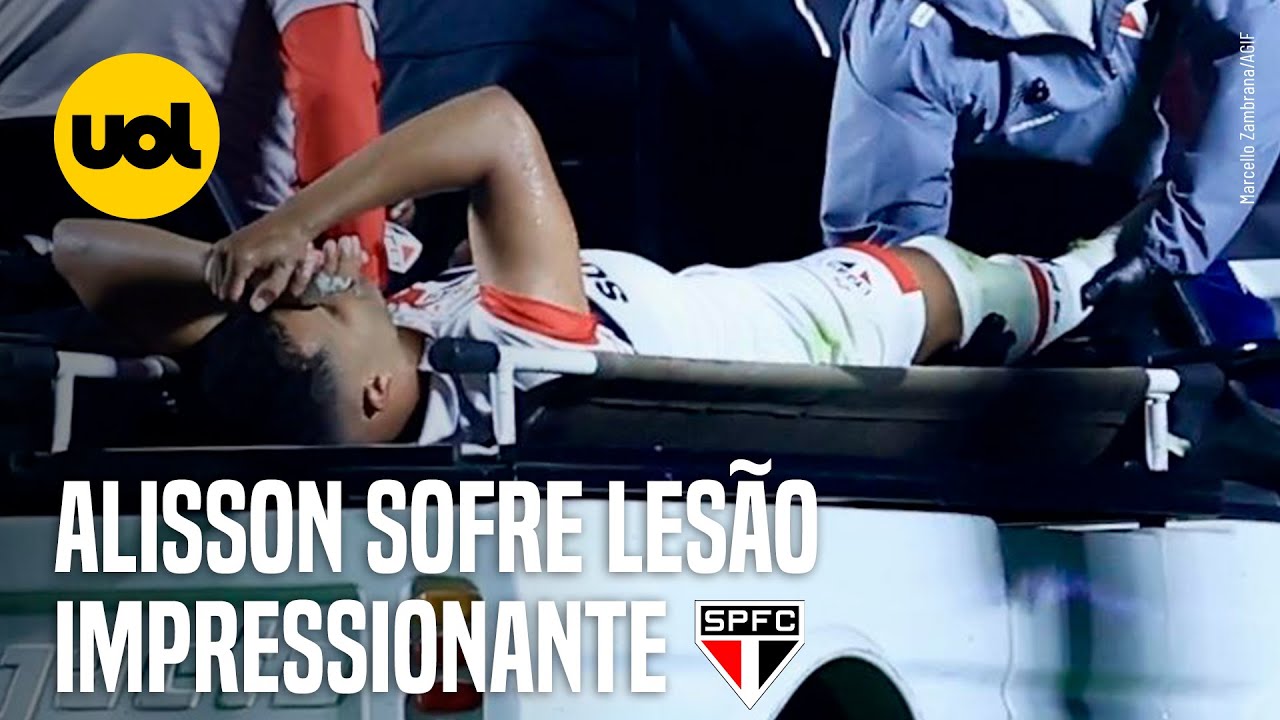 ALISSON, DO SÃO PAULO, SOFRE LESÃO FEIA E É SUBSTITUÍDO EM JOGO CONTRA O GRÊMIO