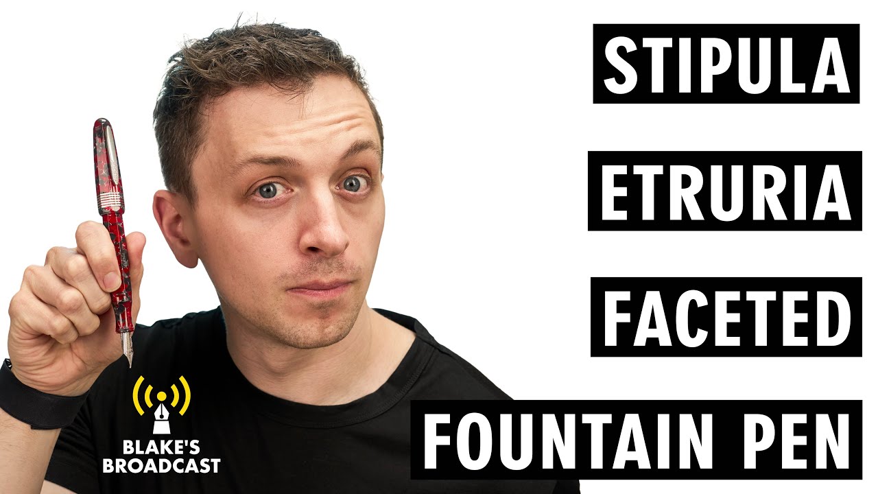 Stipula Faceted Etruria Red Currant Fountain Pen Review 4K