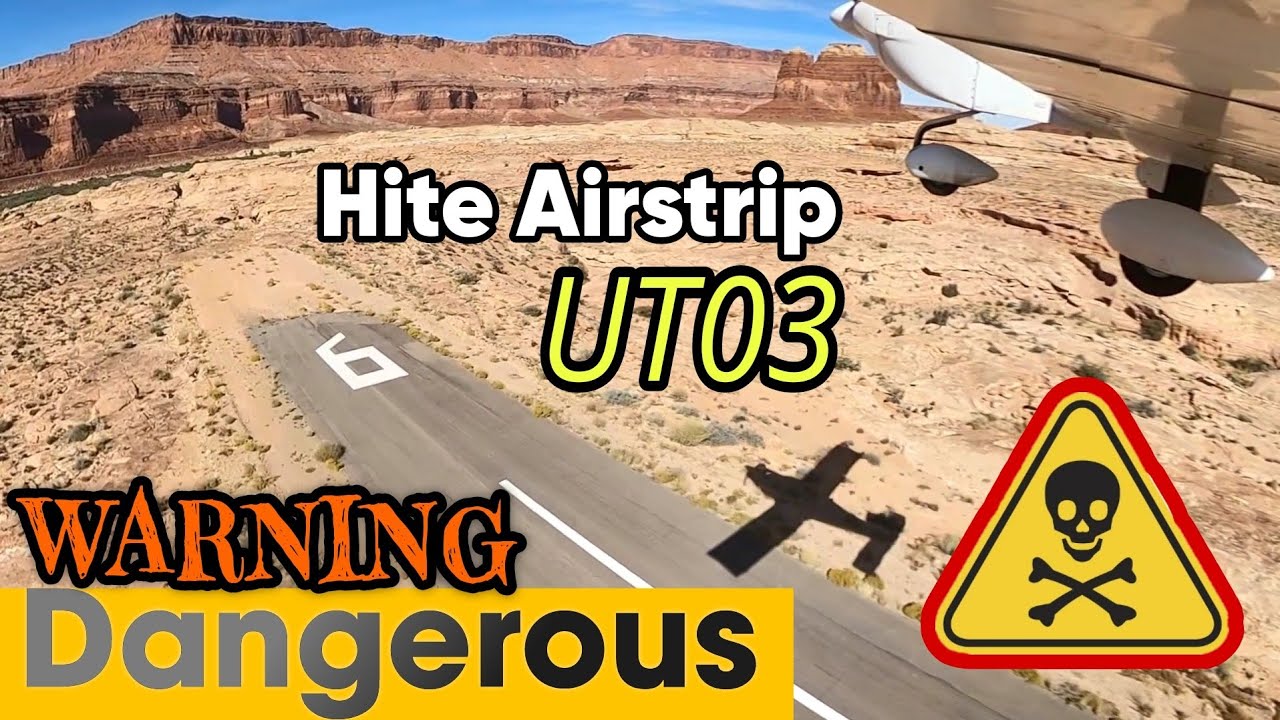 Aviation: Short Field Landing and Takeoff at Hite Airstrip, Utah UT03 in a Grumman Tiger AA5B