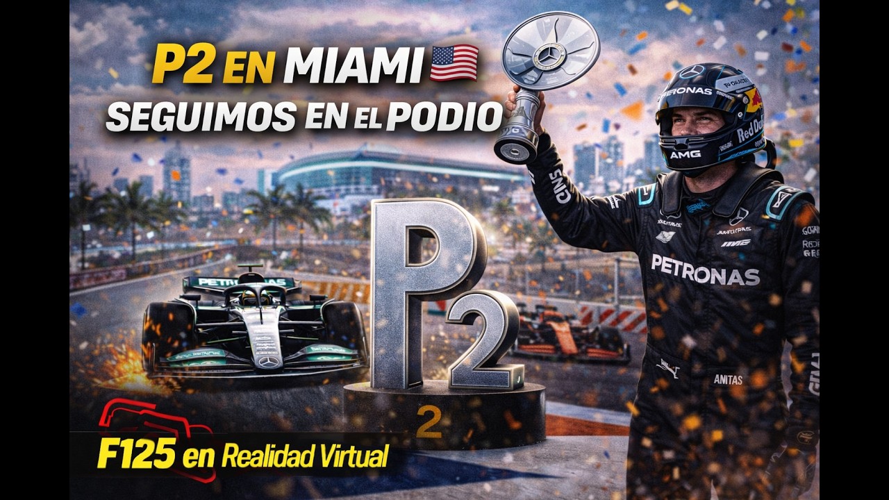 MIAMI 🇺🇸 OTRO PODIO MÁS | Cada vez más cerca del título | F125 Realidad Virtual POV
