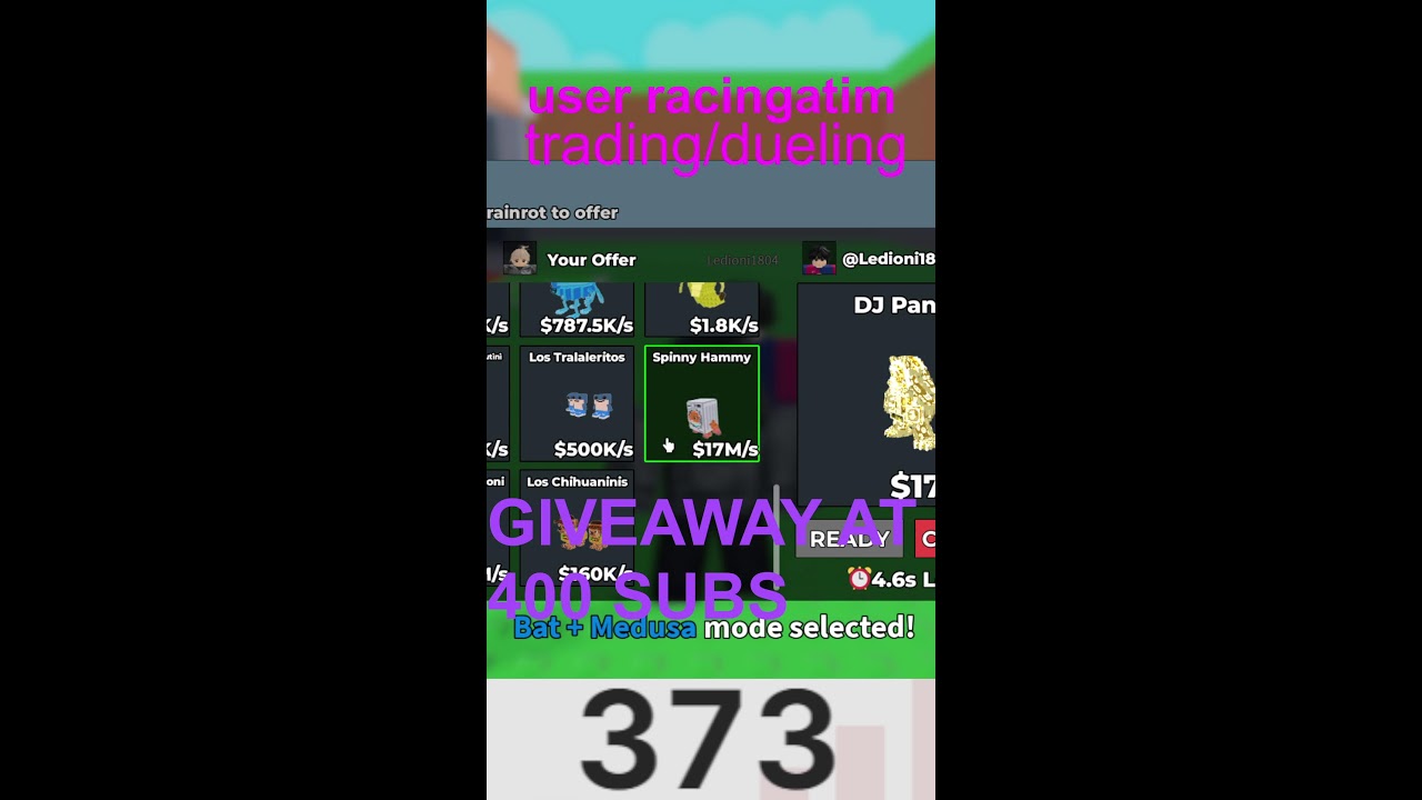 TRADIING/DUELING IN SAB