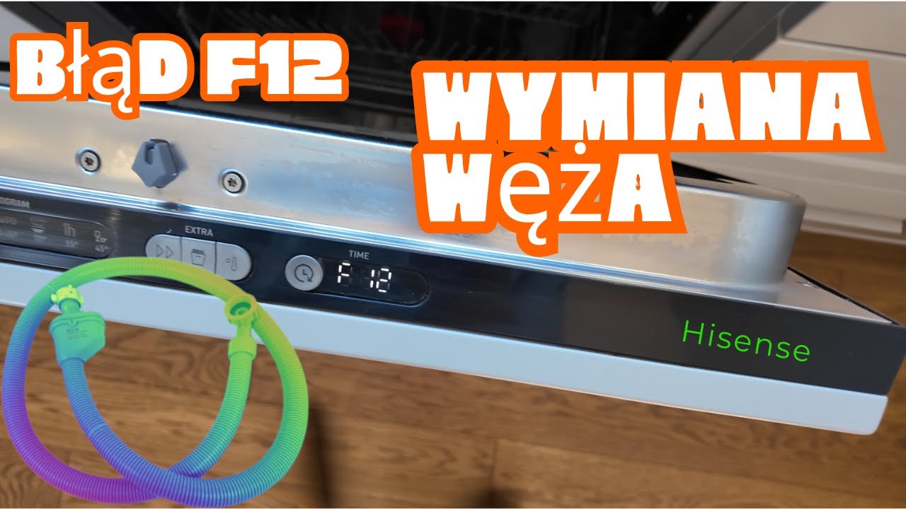 Wymiana węża dopływowego w zmywarce Hisense – błąd F12