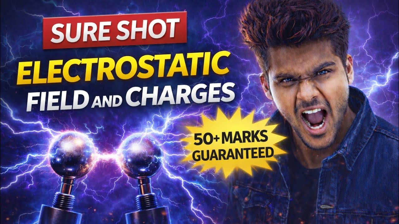 Electrostatic Field and Charges One Shot 🔥 | Sure Shot 8-10 Marks | CBSE Class 12 Physics 2026