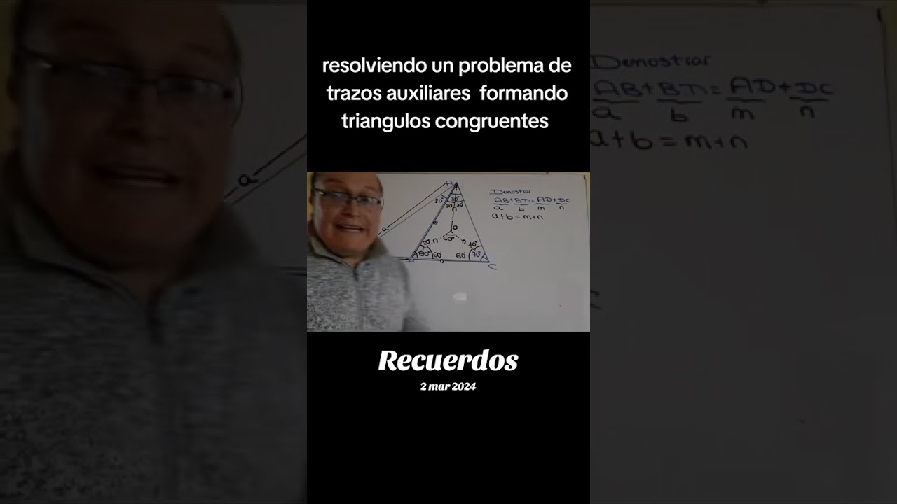 Resolviendo un ejercicio de construcciones geometricas formando triangulos isósceles y congruentes 