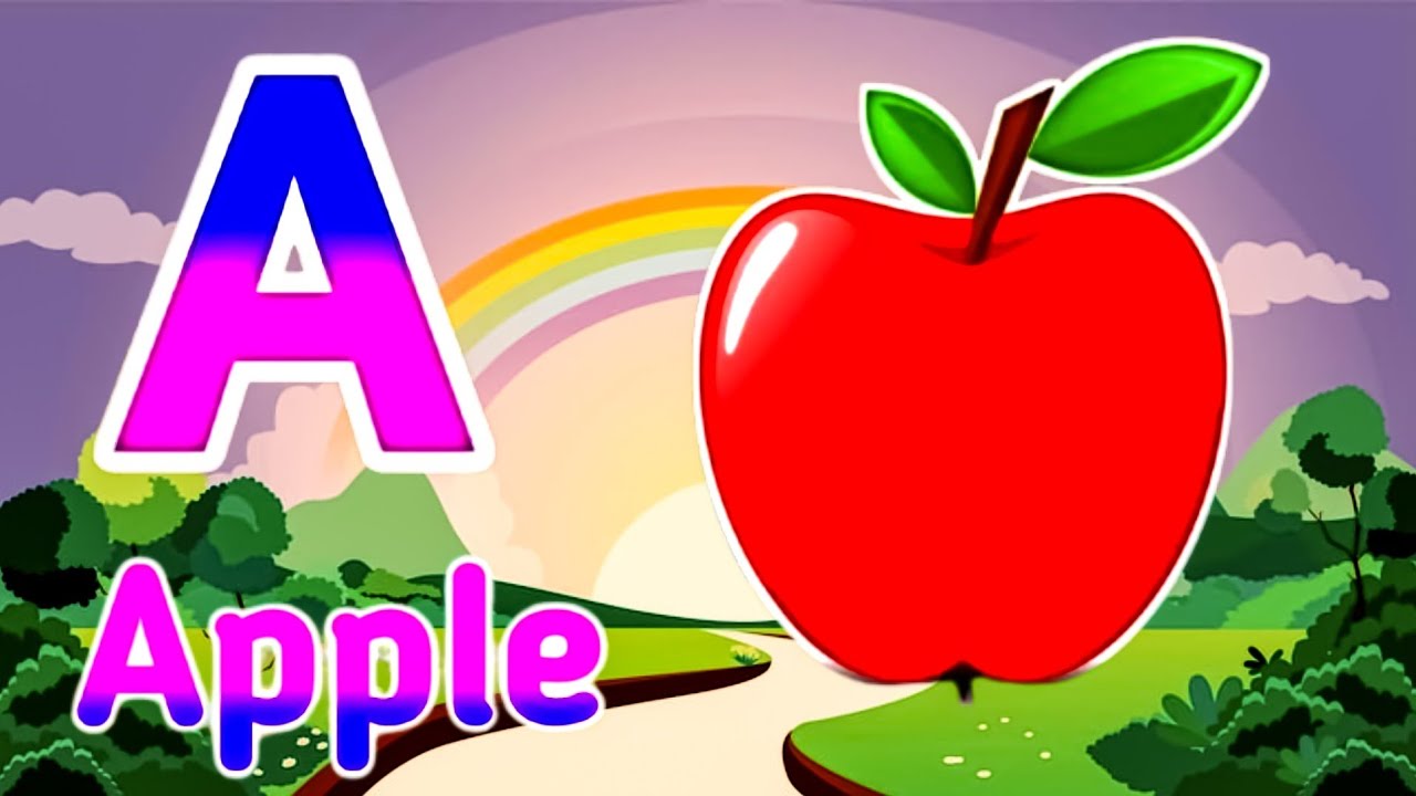 Фонетическая песенка 2 с двумя словами в 3D-формате - A для самолета - Песни и звуки алфавита ABC...