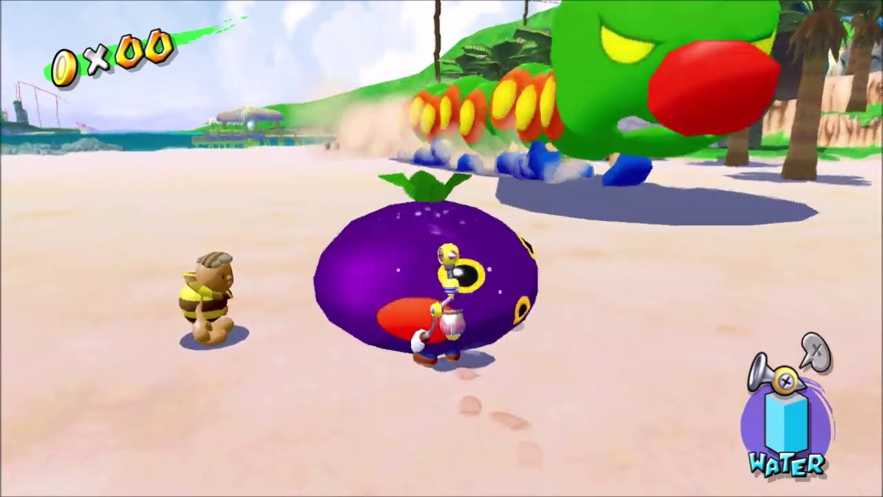 Super Mario Sunshine HD Boss 13 - Wiggler