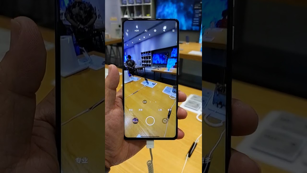 Mi Mix 4 Under Display Camera. Can you see it ???  #mimix4 #inderdisplaycamera