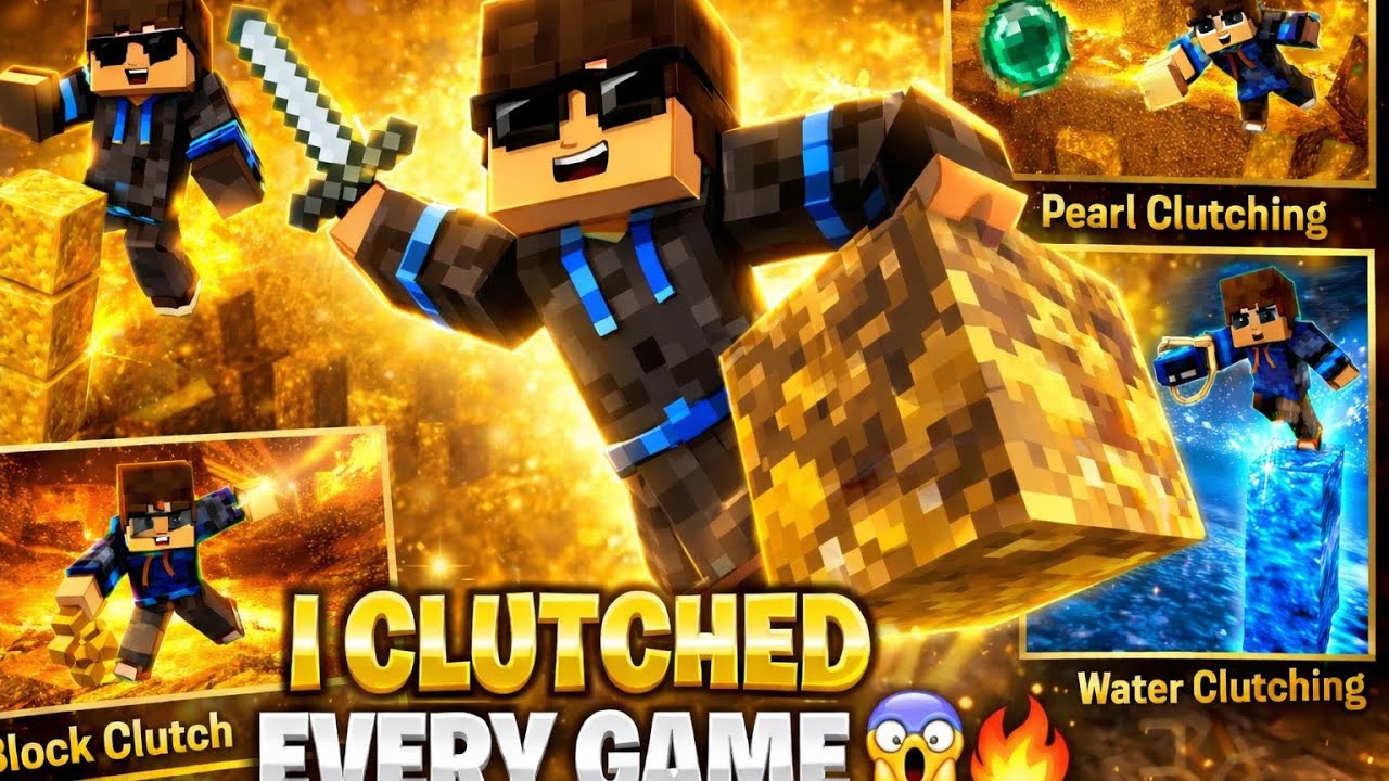 I did all clutches in Minecraft pocket edition 