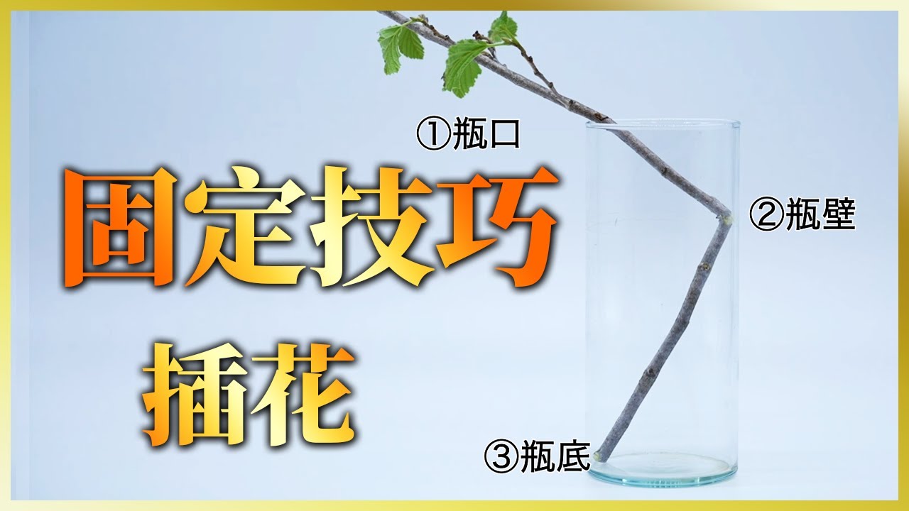 插花教學｜花藝課程｜5種插花的固定技巧
