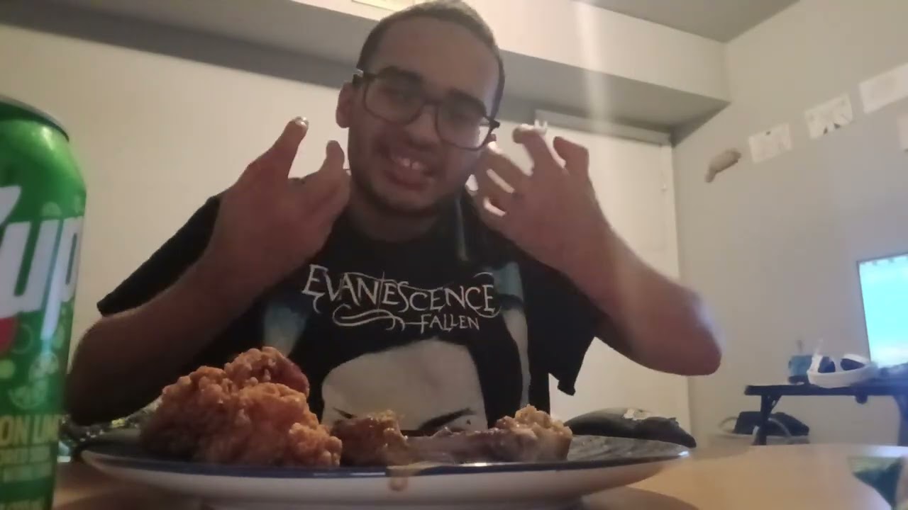 Trying fried chicken for the first time