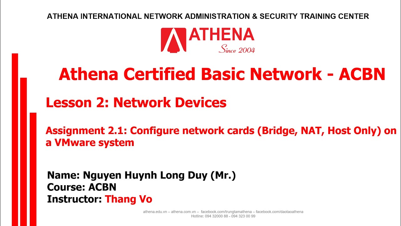 Chapter 2 Lesson 2 Network Devices - Assignment 2.1 - ACBN - DUY NGUYEN