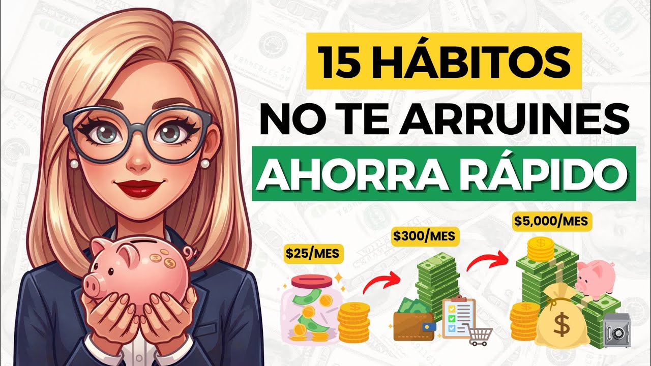 15 HÁBITOS FRUGALES que TE HARÁN AHORRAR HOY EN 2026 (NO HABRÁ FALTA DINERO)