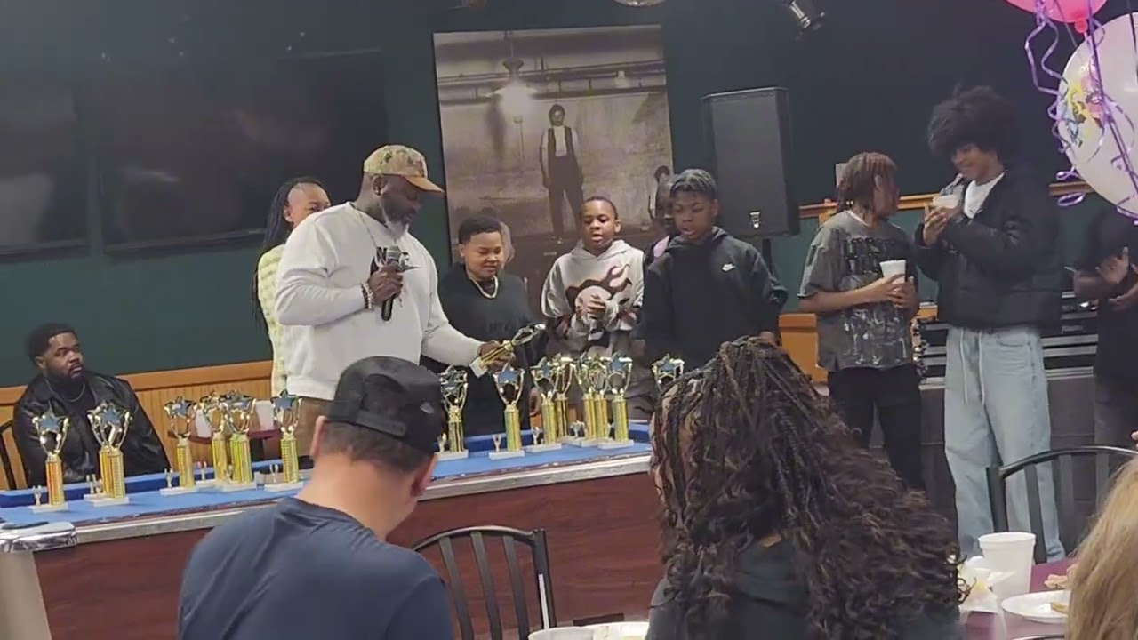 Cam and the Rams Championship celebration