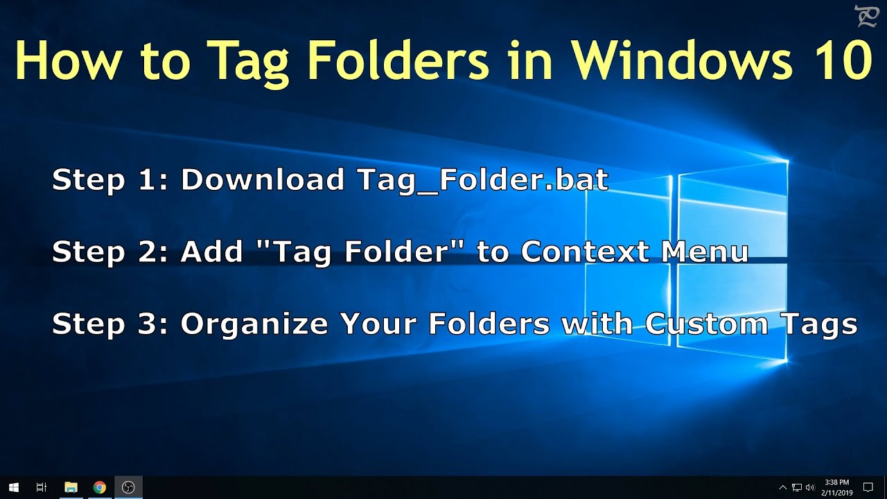 How to Tag Folders in Windows 10
