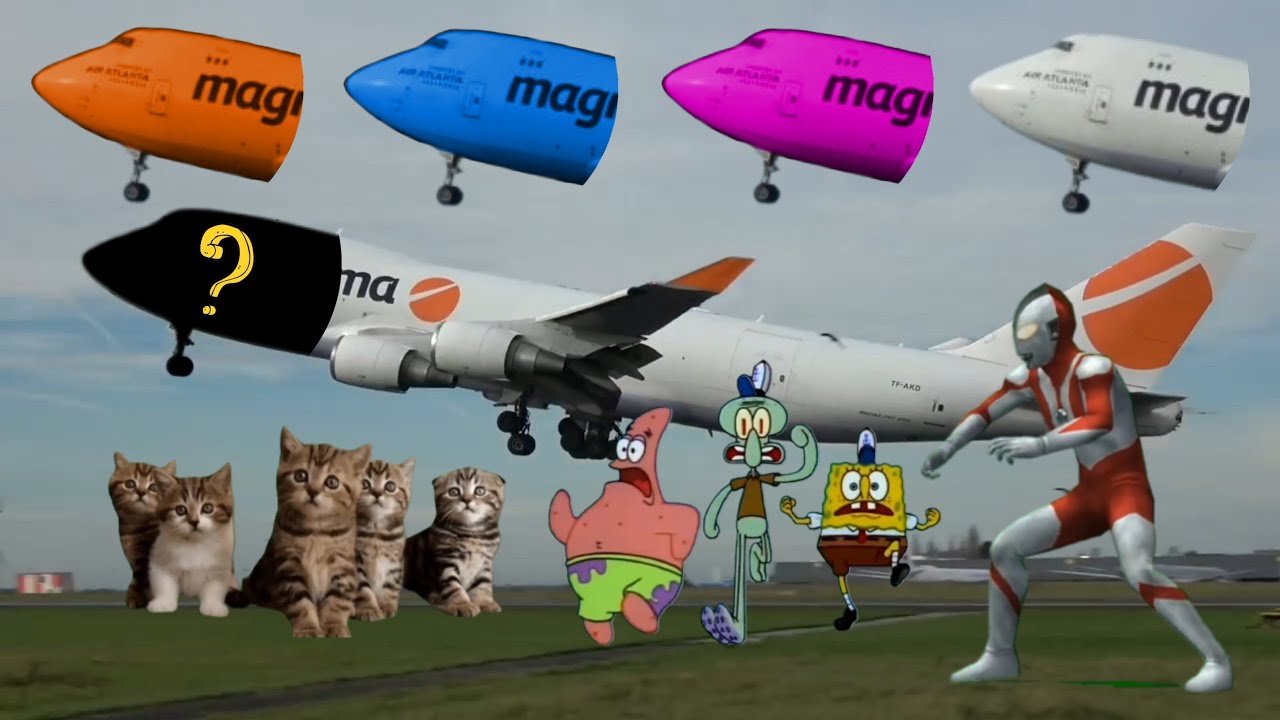 Wrong Heads Airplane !!! Tebak Gambar Pesawat | Mencocokan Gambar Pesawat, Pesawat Lucu‎